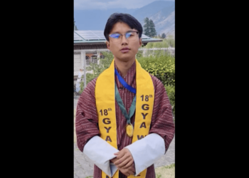 Yangtshel Wangyel wins 18th Golden Youth Award 2026